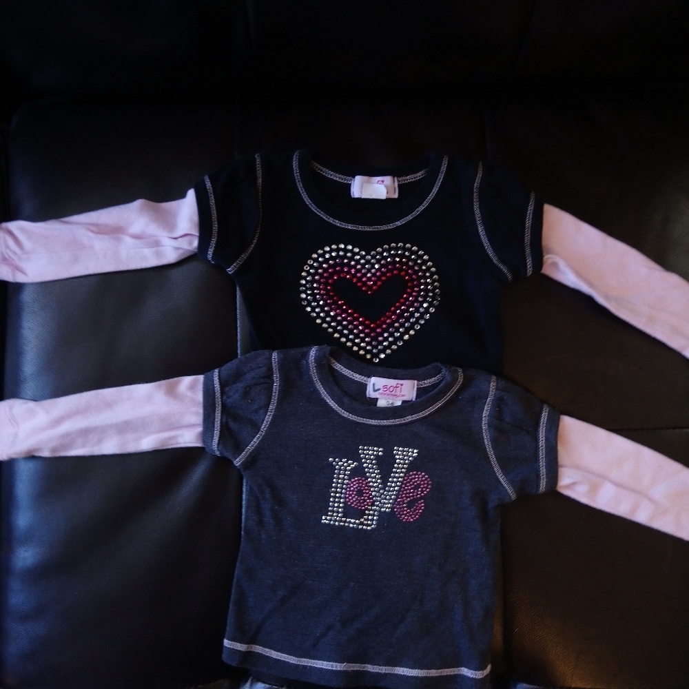 Sofi tees 0-6 months